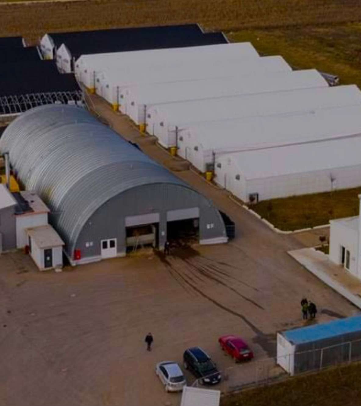 Hirano Mushroom farm in Kosovo — aerial view